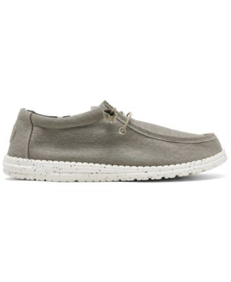 wally stretch tobacco Hey Dude Men's Sox Slip-On Shoe mesh upper Hey Dude Men's Wally Stretch