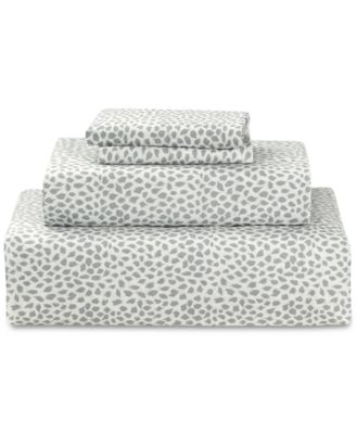 Microfiber Easy Care Printed 4-Pc. Sheet Set, Queen