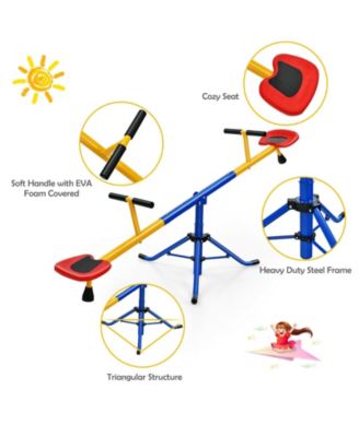 360°Rotation Kids Seesaw Swivel Teeter Totter Playground Equipment