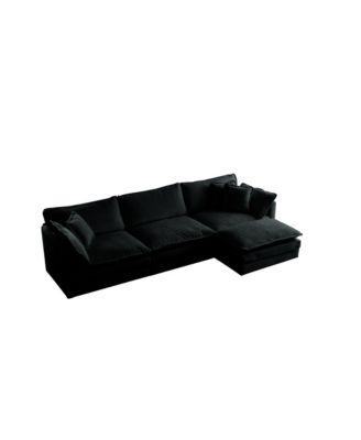 Comfy Modular L-Shaped Sofa with Ottoman
