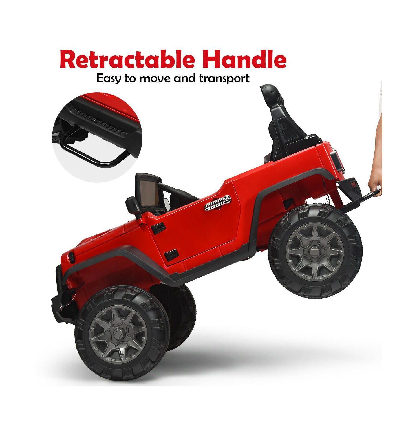 Детская игрушка SUGIFT 12V Remote Control Ride-On Car, 49"L x 31"W x 32"H, Ages 3-7, цвет: Красный — фото 3