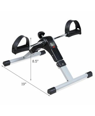 Folding Under Desk Indoor Pedal Exercise Bike for Arms Legs