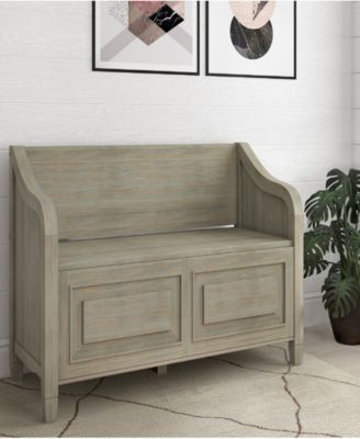 Connaught Solid Wood Entryway Storage Bench