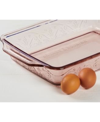 3-Quart Laurel Embossed Baking Dish