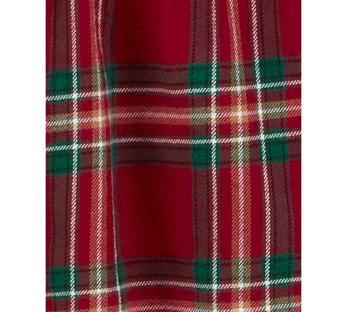 Carter's Little Girls Cotton Plaid Flannel Shirt & Leggings Set -Black