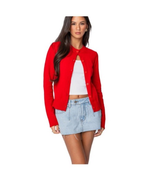 Женские Edikted Womens Hollie Button Up Cardigan