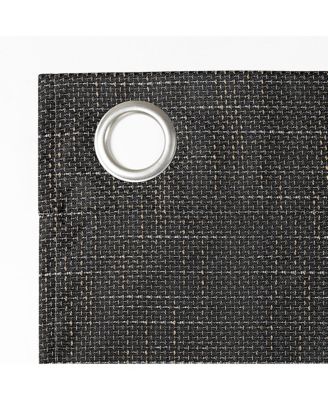 Kline Burlap Weave Thermal Extreme 100% Blackout Grommet Curtain Panel