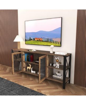 Industrial Farmhouse TV Stand for Living Room & Bedroom