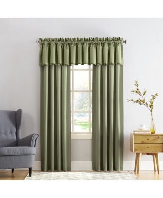 Grant Room Darkening Rod Pocket Curtain Valance