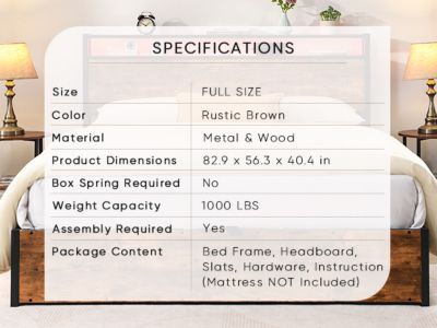 Lift-up Storage Bed Frame with Headboard and Charger