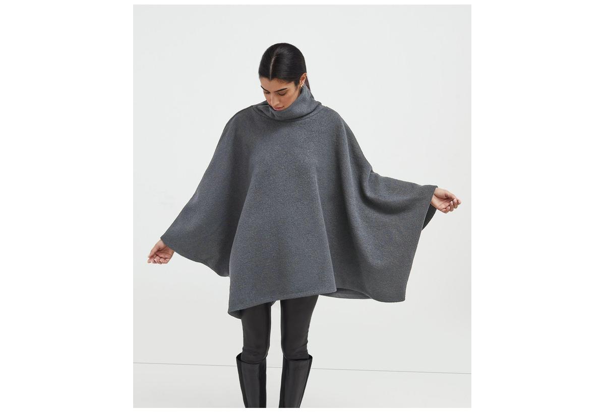 Women's Avery Wool Cape Coat - Orchid