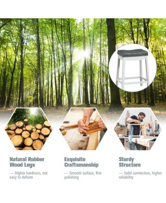 Set of 2 Backless Counter Stools