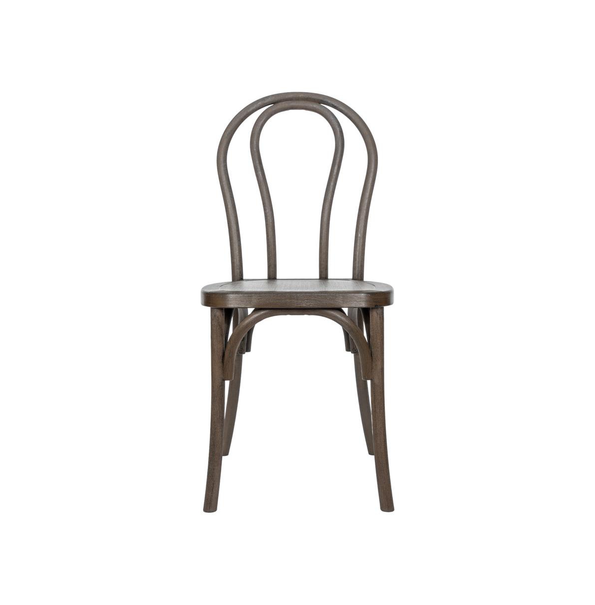 Emma+Oliver Hensler Set Of 2 Weather-Resistant Wood Look Resin Thonet Chairs For Indoor/Outdoor Use