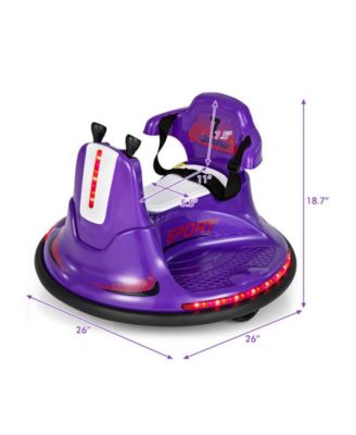 6V Bumper Car for Kids Toddlers Electric Ride On Car Vehicle with 360° Spin-Red