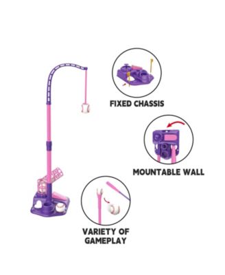 Kids Baseball Tee Set with 6 Balls - Adjustable Height, Fun T-Ball Game for Toddlers