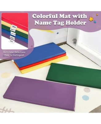 5 Pack 2 Inch Toddler Thick Rainbow Rest Nap Mats