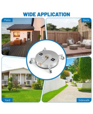 4000PSI Pressure Washer Surface Cleaner Stainless Steel with Casters