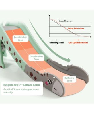 3-in-1 Kids Climber Slide Play Set with Basketball Hoop
