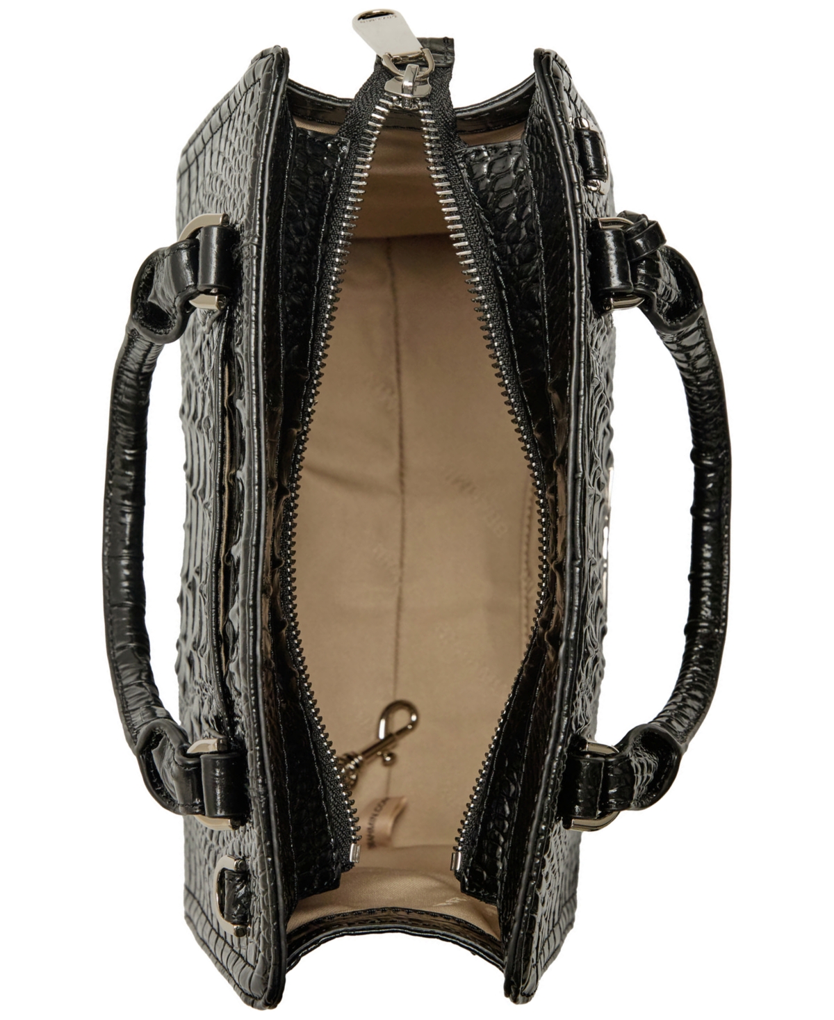 Brahmin Cami Melbourne Leather Satchel - Silver