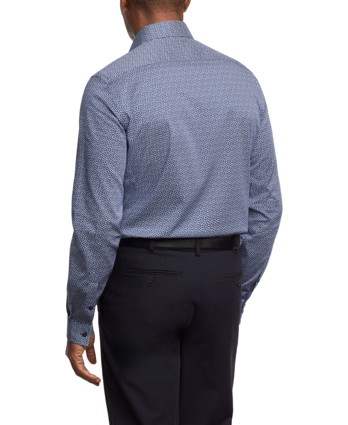 Michael Kors Men Regular Fit Comfort Stretch Check Dress Shirt