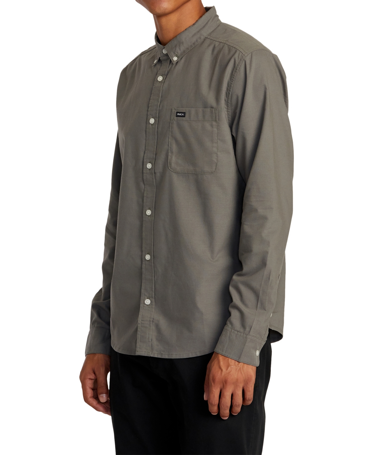 Rvca Men's That'll Do Stretch Long Sleeve Woven Shirt