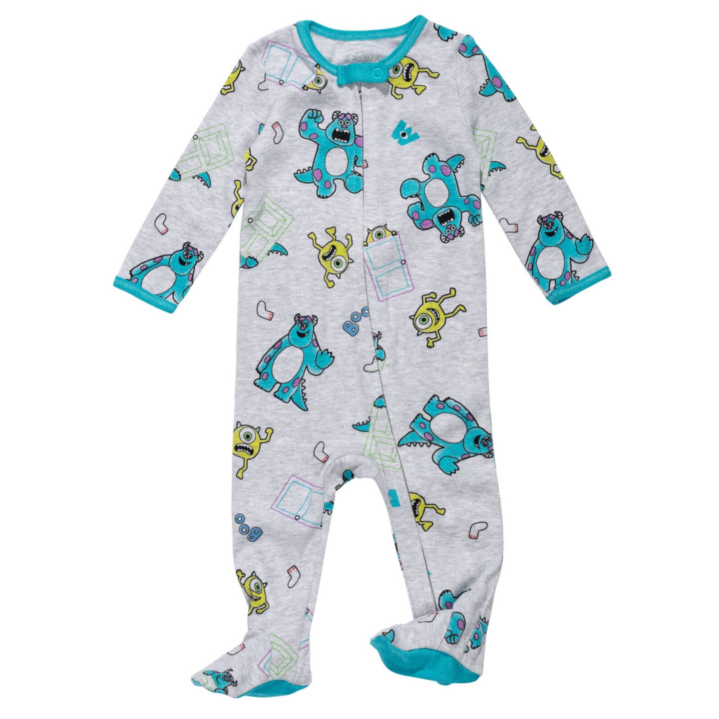 Комбинезоны Monsters Inc. Disney Winnie the Pooh Lion King Pixar Toy Story 2 Pack Sleep N' Play Coveralls Newborn to для мальчиков-малышей, цвет: Зелёный — фото 4
