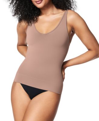Spanx On Top And In Control Elbow Length Scoop Neck Top, Black UK Size XL