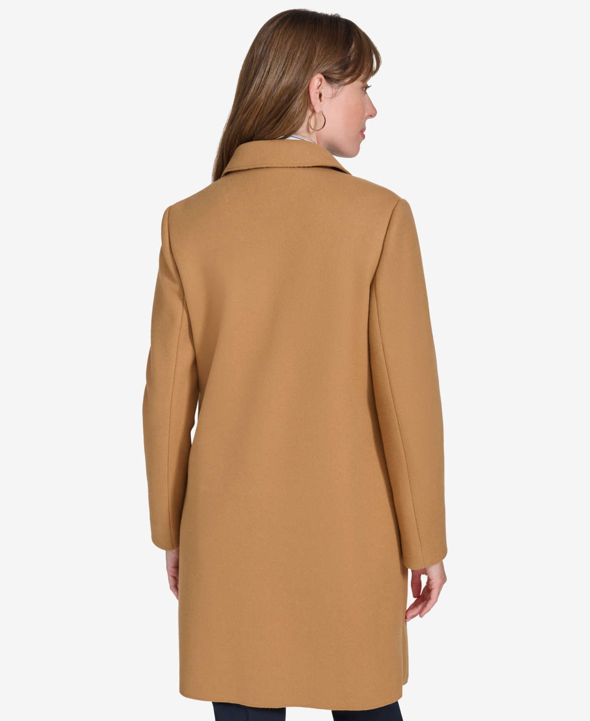 Tommy Hilfiger Women's Fleece Notch-Collar Open-Front Topper