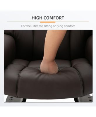 Massage Recliner Chair with Ottoman, 360 Swivel Recliner and Footstool