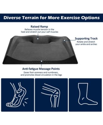 Portable Anti-Fatigue Standing Mat with Massage Point and Diverse Terrain