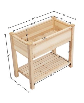 Wooden Raised Garden Bed for Yard Use