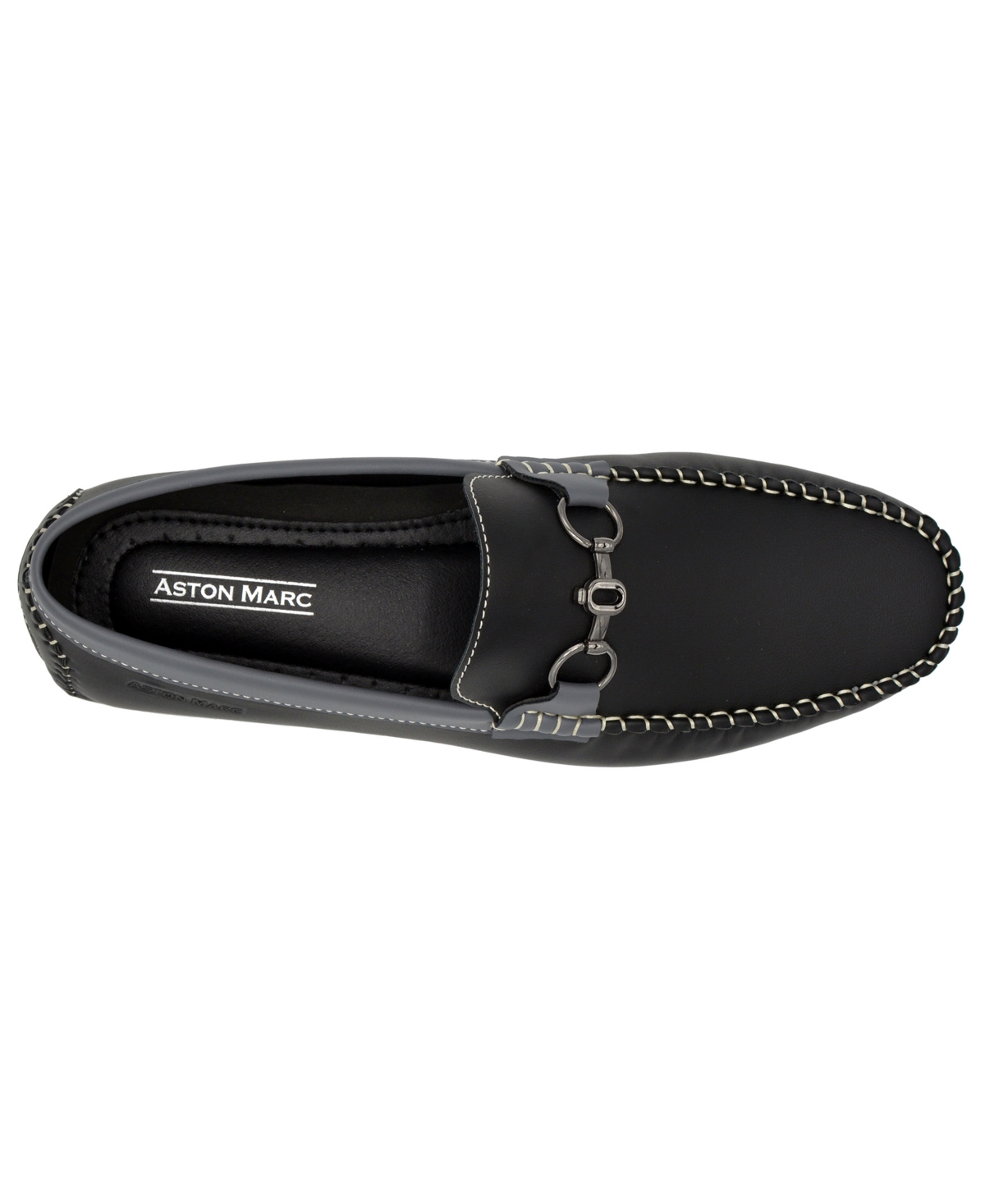 Aston Marc Mens Faux Leather Slip-on Driving Moccasins In Tan