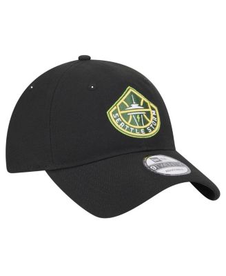 Men's and Women's Black Seattle Storm Core Logo 9TWENTY Adjustable Hat