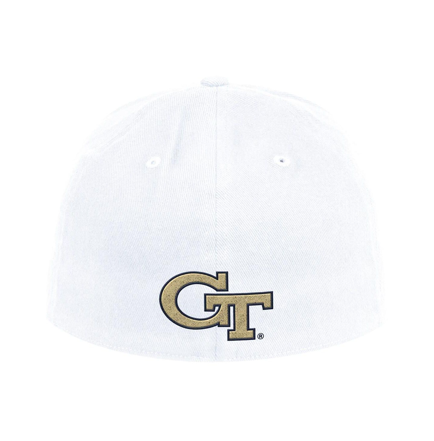 Мужские головные уборы adidas White Georgia Tech Yellow Jackets Chant Flex Hat — фото 2