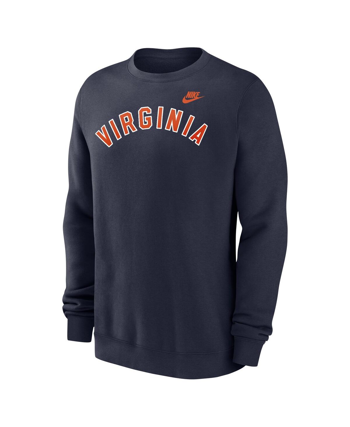 Nike Men'sVirginia Cavaliers Vintage Block Wordmark Core T-Shirt - Navy