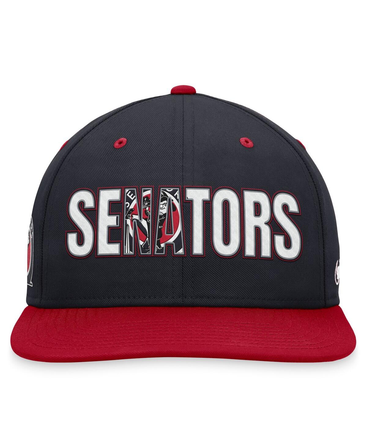 Nike Men's Navy Washington Senators Cooperstown Collection Pro Snapback Hat In Navy,red