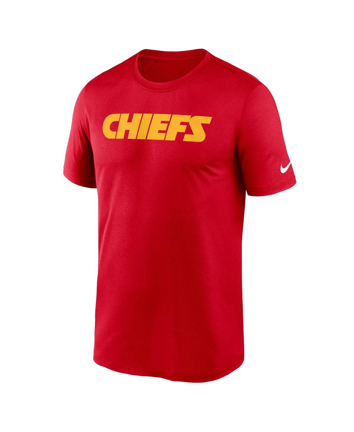Nike Red Kansas City Chiefs Primetime Wordmark Essential T-shirt In Red