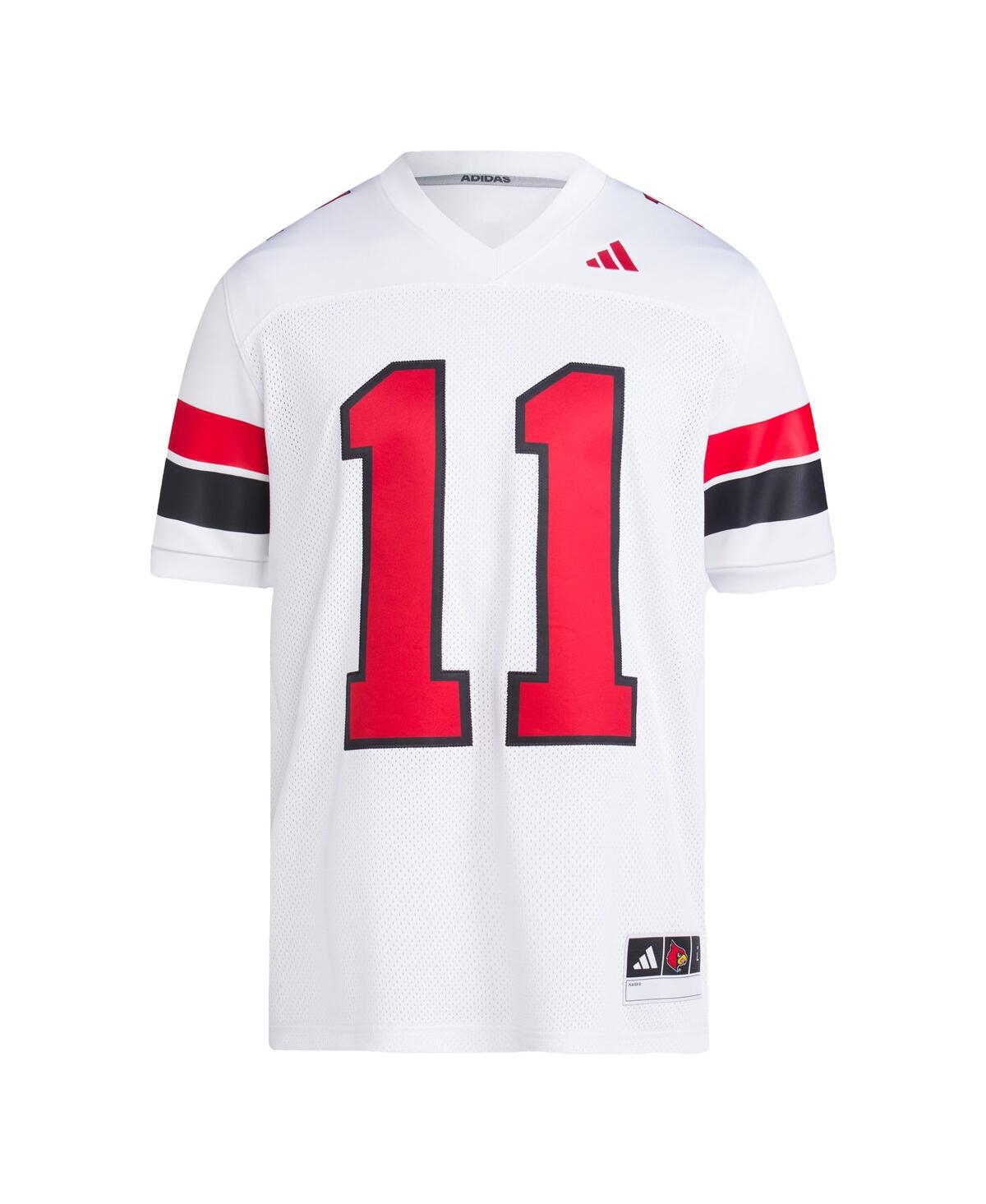 Adidas Men's Jeff BrohmLouisville Cardinals Football Icon Premier Jersey - White