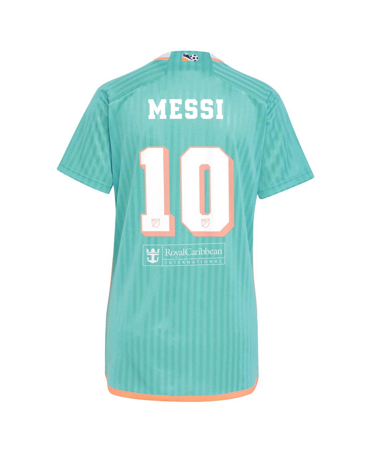 Adidas Women's Lionel MessiInter Miami Cf 2024 Archive Replica Player Jersey - Aqua
