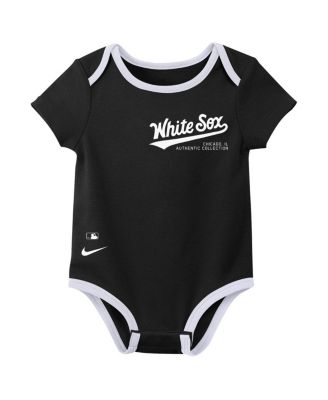 Baby Chicago White Sox Authentic Collection Three-Pack Bodysuit Set