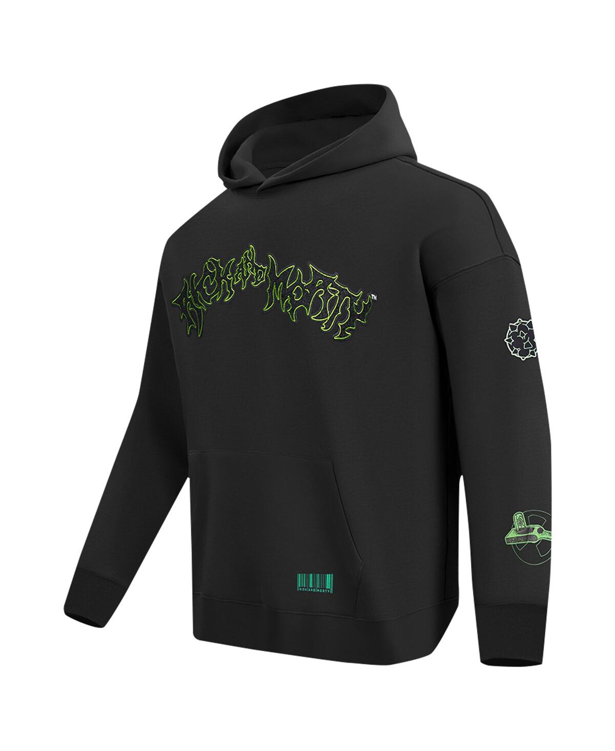 Freeze Max Men'sRick And Morty '90s Rave Rickvival Pullover Hoodie - Black