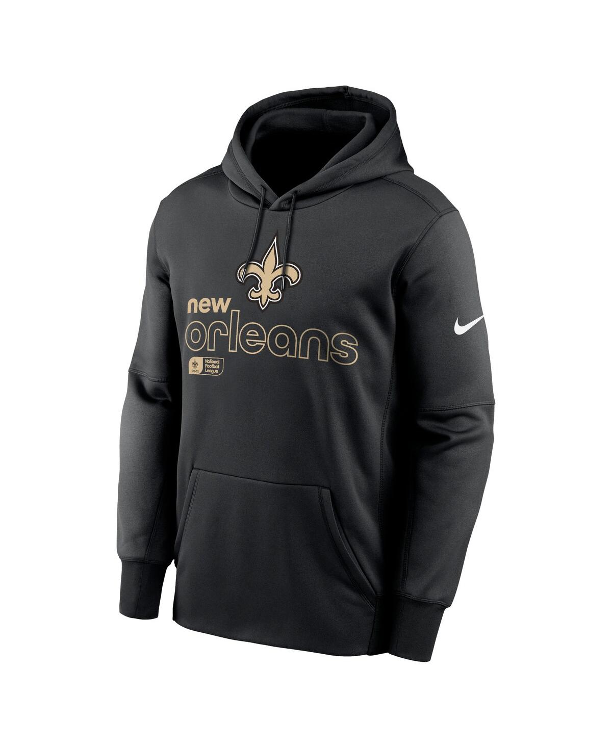 Nike Men'sNew Orleans Saints Performance Pullover Hoodie - Black