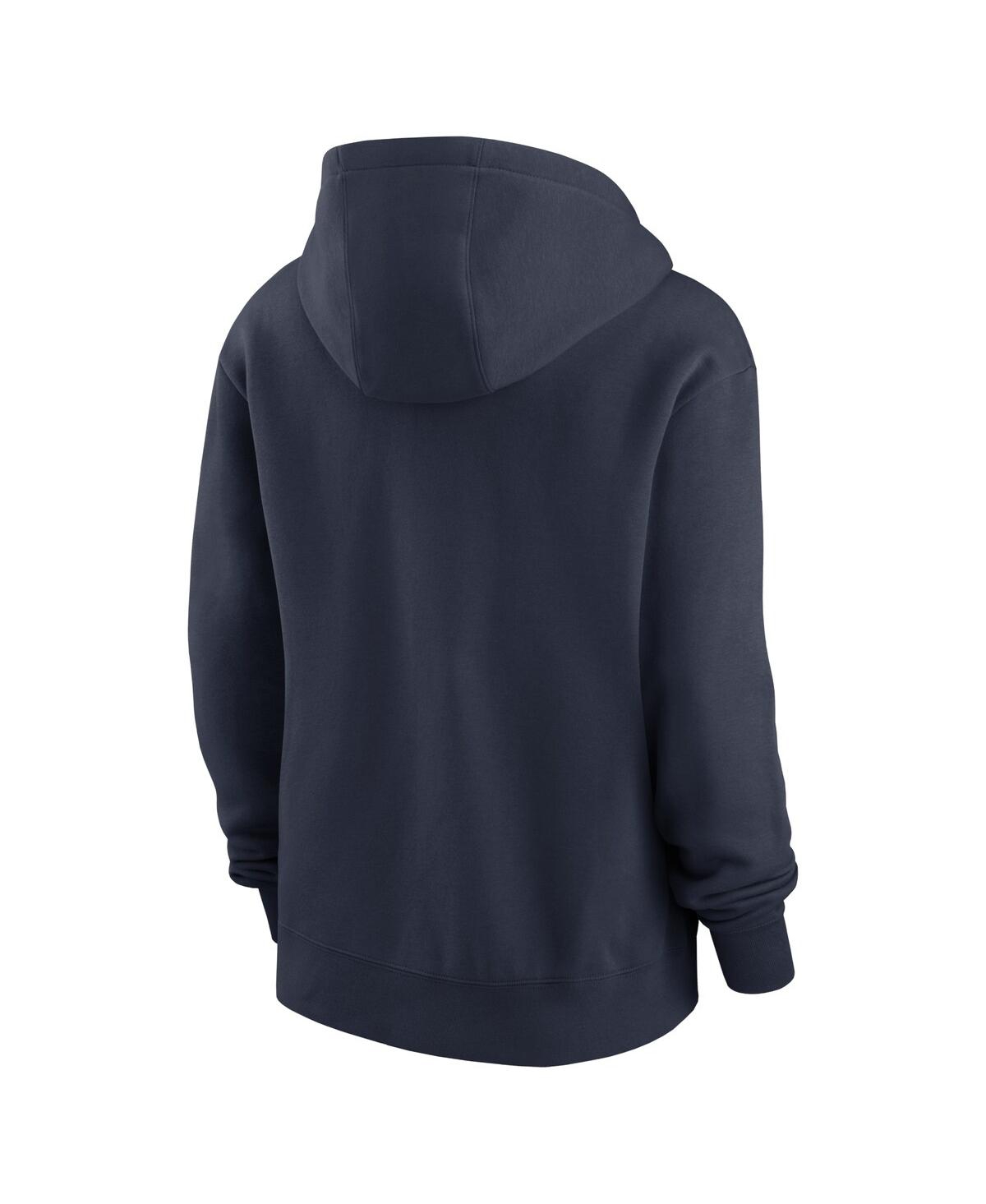 Nike Women's Navy Houston Texans Club Fleece Pullover Hoodie In Navy