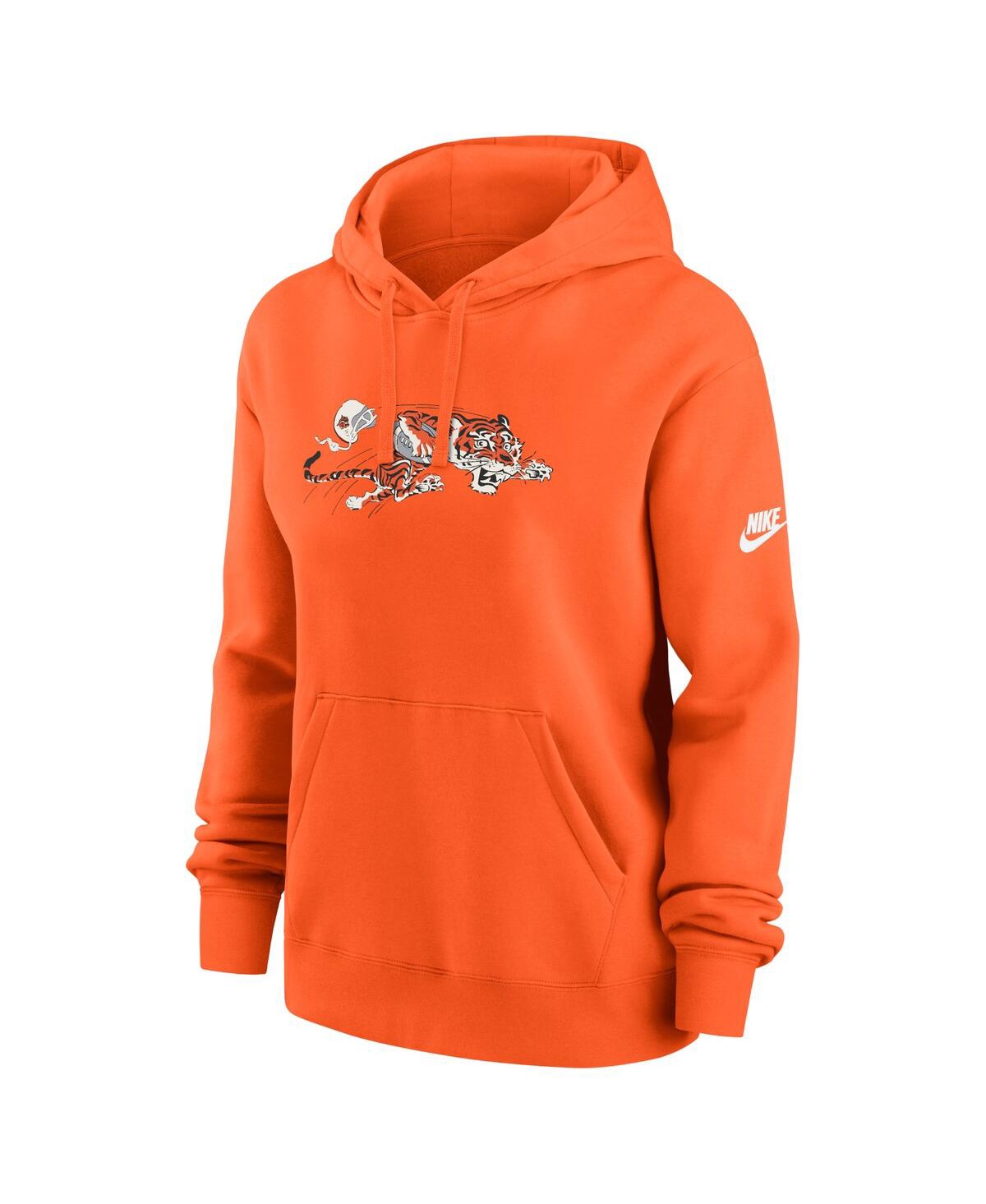 Nike Women'sCincinnati Bengals Club Fleece Pullover Hoodie - Orange