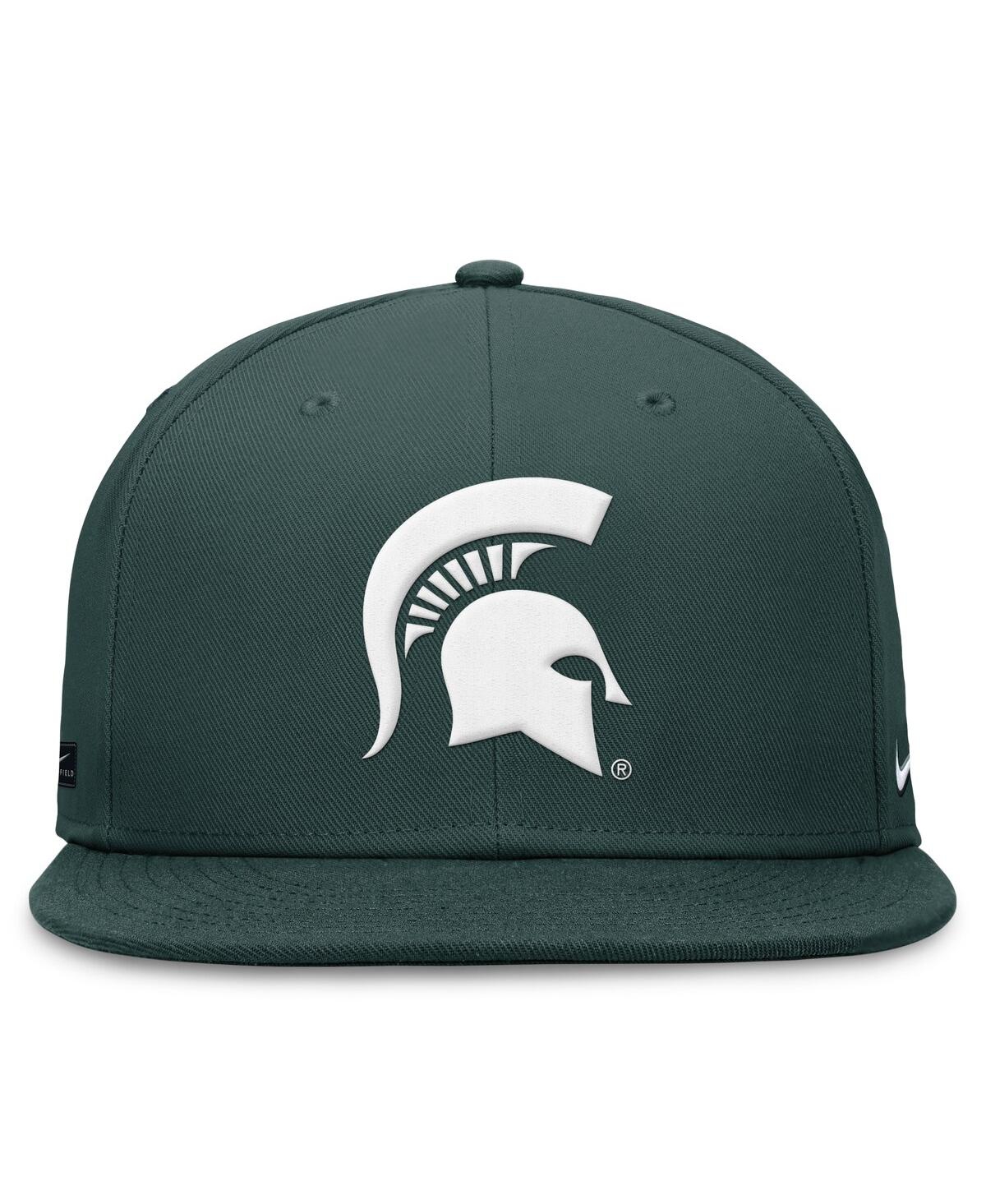 Nike Green Michigan State Spartans On-field Pro Bill Snapback Hat In Green
