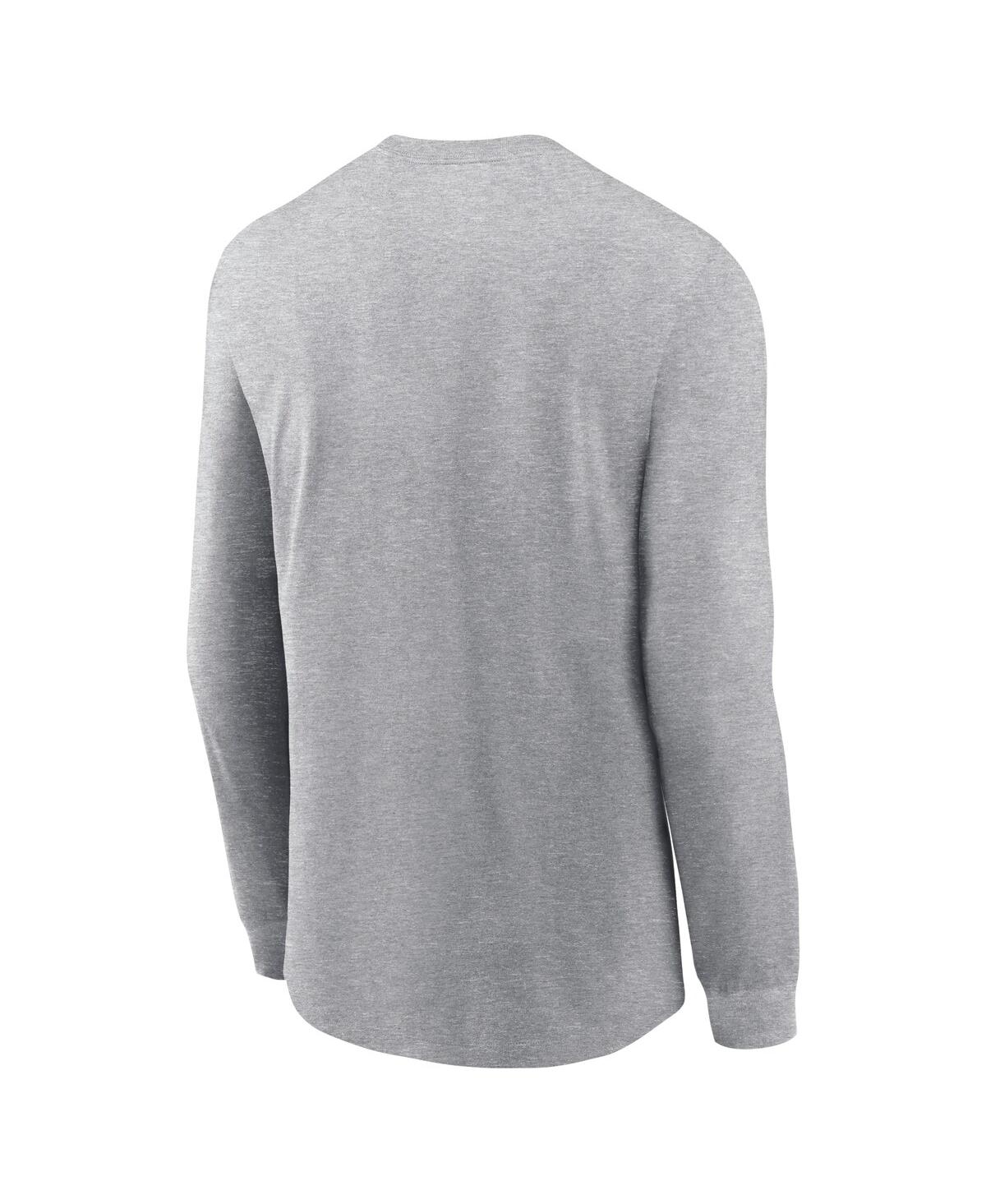 Nike Men's Heather Gray Michigan State Spartans Primetime Evergreen Fleece Pullover Sweatshirt In Heather Gray