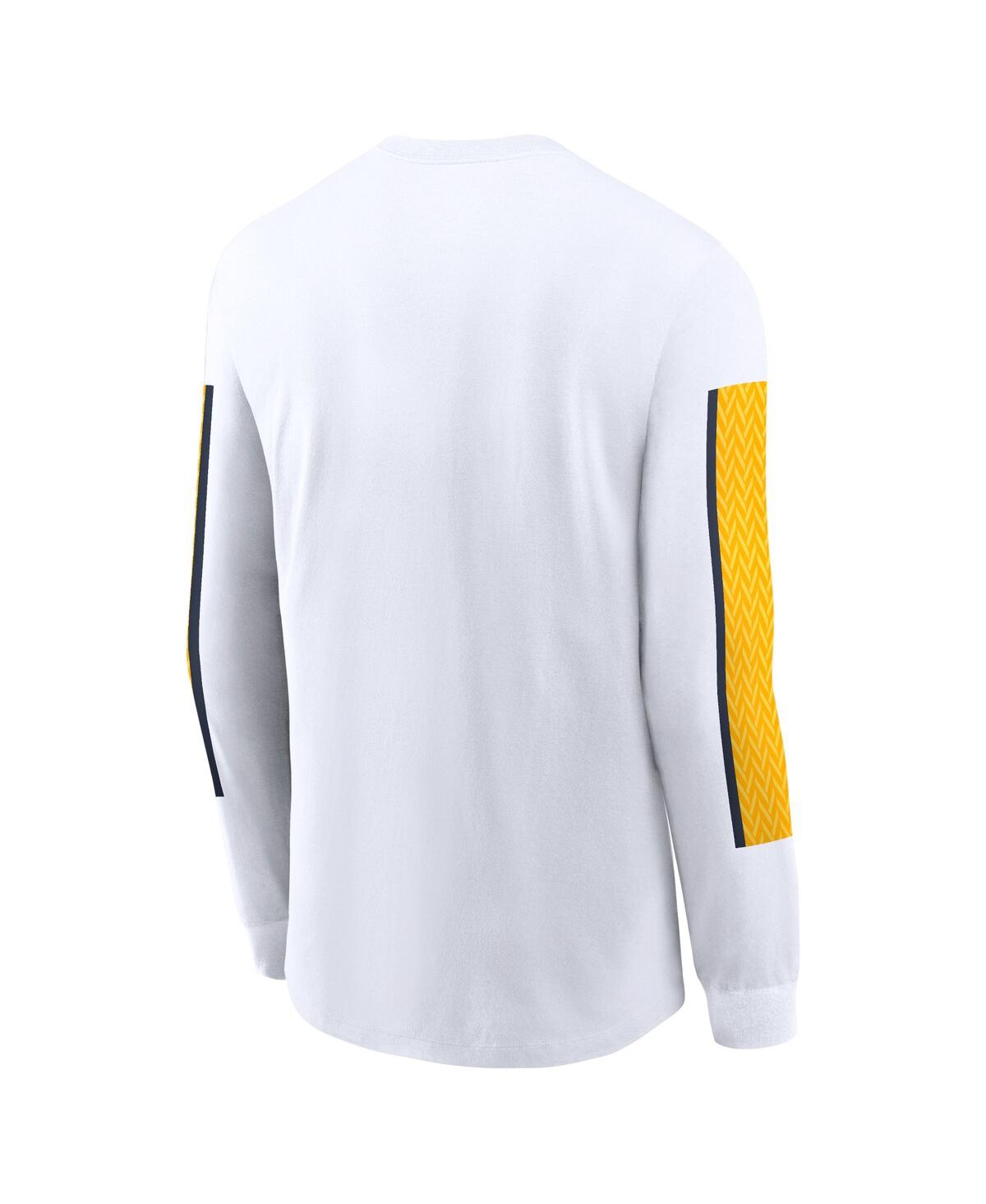 Nike Men'sWest Virginia Mountaineers Local Spirit Slogan Long Sleeve T-Shirt - White