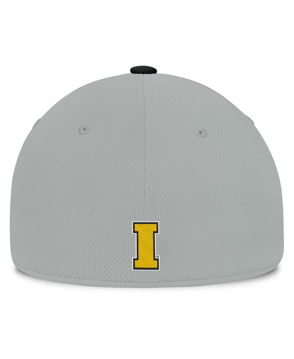 Top Of The World Men's Gray/black Iowa Hawkeyes Mick Flex Hat In Gray,black