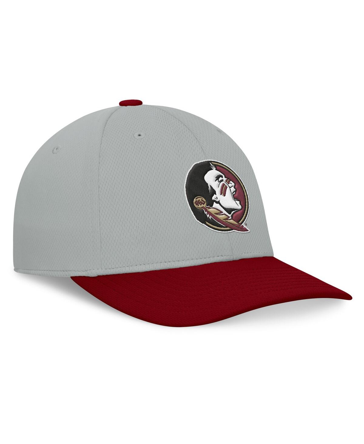 Top Of The World Men's Gray/garnet Florida State Seminoles Mick Flex Hat In Gray,garnet