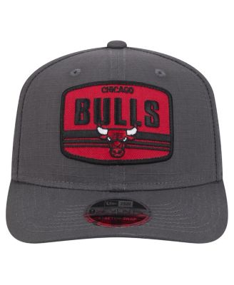 Men's Graphite Chicago Bulls Team Elevated Patch 9SEVENTY Adjustable Hat